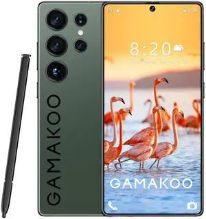 GAMAKOO G25 Ultra S Pen 5G Smartphone Dual Sim 8GB+256GB | 6.8 inch Screen | Android 15 | 6000 mAh Battery | 16MP+48MP | Cheap Unlocked Cell Phone Green