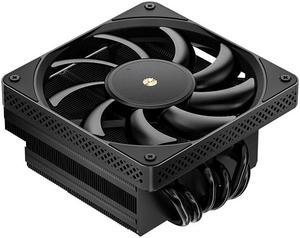 JONSBO HX6200D BLACK High Performance Down-flow CPU Cooling,6 Copper Heatpipes  Radiator,H:63MM, 12cm Fans, FDB Dynamic Hydraulic Bearing,Standard 1g German Silicone Grease, Black