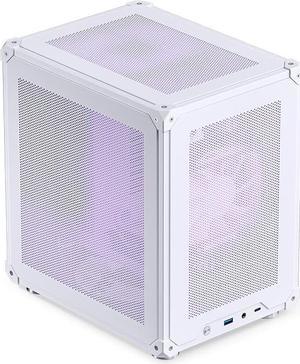 HYTE Y40 Modern Aesthetic Panoramic Tempered Glass Mid-Tower ATX Computer  Gaming Case with PCIE 4.0 Riser Cable Included, Snow White (CS-HYTE-Y40-WW)