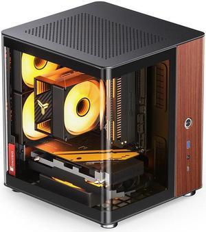 JONSBO TK-0 Separated Cabinet ITX Case Mini Tower,270° Dual-Curved Glass, A...