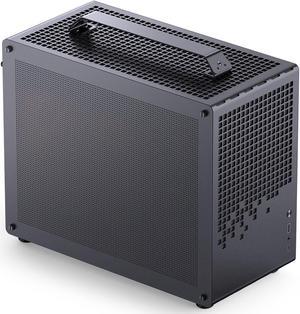 JONSPLUS Z20 Mesh BLACK Micro-ATX Computer Case,with Detachable Carrying handle , Mini Size, High-performance Hardware Compatible, Support 240AIO, H160mm Cooler, Mesh Sides Panel,Black