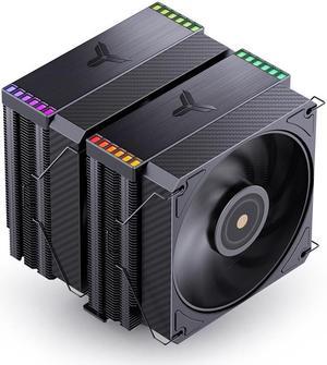 JONSBO HX-6280 Black, FDB Bearing High-Performance CPU Cooler ,Dual-Tower Dual-Fan, 6 Heatpipes Radiator, D-TDP280W Heatsink,High-precision CNC Bottom Black