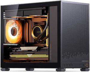 JONSBO D32 STD Micro-ATX PC Case,High Compatibility Mini Desktop Case, Support MATX Back-Connect/BTF MB,365mm GPU/240AIO/163mm Air Cooler, ATX/SFX-L/SFX PSU, USB3.2 PC Gaming Case,Black