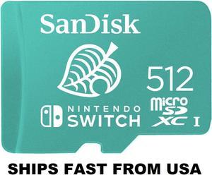 Sandisk 512Gb Nintendo Switch Micro Sd Memory Card Sdsqxao-512G-Gnczn
