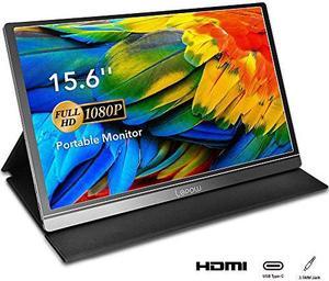 Portable Monitor - Lepow 15.6 Inch Computer Display 1920×1080 Full HD IPS Screen USB C Gaming Monitor with Type-C Mini HDMI for Laptop PC MAC Phone Xbox PS4, Include Smart Cover & Screen Protector