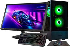 Gigatech Gaming Titan 3 Gaming PC Desktop - Core I5-13400 10-Cores 16-Threads 4.6GHz Boost Processor, NVIDIA RTX 3050 GPU Graphics Card, DDR4 3200MHz Memory, 512GB SSD, RGB. Built-In Wi-Fi, Windows 11