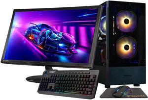 Gigatech Gaming Titan 5 Gaming PC Desktop - Core I5-13400 16-Threads 4.6GHz Boost Processor, NVIDIA RTX 4060 GPU Graphics Card, DDR4 3200MHz Memory, 512GB PCIe NVMe SSD, RGB, Built-In WiFi, Windows 11