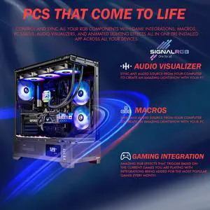 Gigatech Gaming Omega 7 Gaming PC Desktop - Intel Core Ultra 7 265K 5.5GHz 20-Core Processor, NVIDIA RTX 5080 GPU Graphics Card, 32gb DDR5 6000MHz, 1TB SSD + 2TB HDD, RGB, Windows 11, Wi-Fi