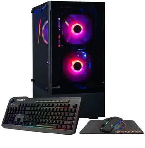 Gigatech Gaming Titan 7 Gaming PC Desktop - Intel Core Ultra 7 265K 5.5GHz 20-Core Processor, NVIDIA RTX 5060 TI GPU Graphics Card, 64GB DDR5 6000MHz, 1TB SSD, RGB, Windows 11, Wi-Fi