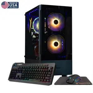 Gigatech Gaming Titan 5 Gaming PC Desktop - Intel Core Ultra 5 245K 5.2GHz 14-Core, NVIDIA RTX 5060 GPU Graphics Card, 32GB DDR5 6000MHz, 512GB SSD, RGB, RGB, Windows 11, Wi-Fi