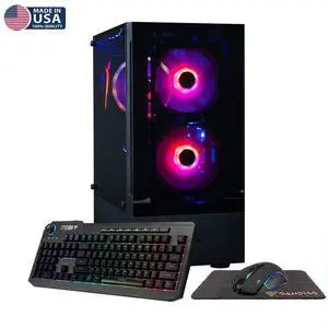 Gigatech Gaming Titan 7 Gaming PC Desktop - Core Ultra 7 265K, RTX 5060 TI, 64GB DDR5, 1TB SSD + 4TB HDD, RGB, Windows 11, Wi-Fi