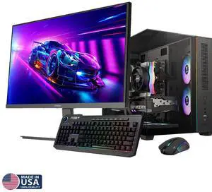 Gigatech Gaming Titan 3 Gaming PC Desktop Bundle - Ryzen 5 5500, RTX 5060, 16GB DDR4, 1TB SSD, RGB, Windows 11, Wi-Fi, Monitor Gigatech Gaming Titan 3 Gaming PC Desktop Bundle - Ryzen 5 5500, RTX 5060, 16GB DDR4, 1TB SSD, RGB, Windows 11, Wi-Fi, Monitor