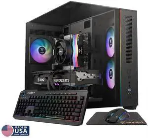Gigatech Gaming Titan 3 Gaming PC Desktop - Ryzen 5 5500, RTX 5060, 16GB DDR4, 1TB SSD, RGB, Windows 11, Wi-Fi Gigatech Gaming Titan 3 Gaming PC Desktop - Ryzen 5 5500, RTX 5060, 16GB DDR4, 1TB SSD, RGB, Windows 11, Wi-Fi