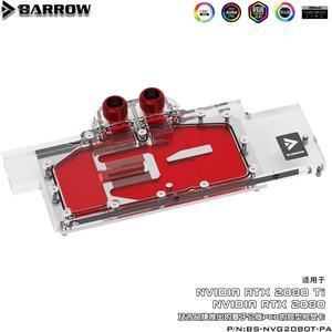 Barrow BS-NVG2080T-PA, LRC RGB v2 Full Cover Graphics Card Water Cooling Blocks, For Founder edition Nvidia RTX2080Ti/2080