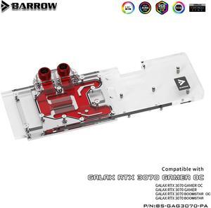 Barrow 3070 GPU Water Block for GALAX 3070 GAMER OC, Full Cover ARGB GPU Cooler, BS-GAG3070-PA