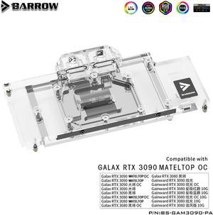 Barrow 3090 3080 GPU Water Block for GALAX/GAINWARD RTX 3090/3080, Full Cover 5v ARGB GPU Cooler, BS-GAM3090-PA