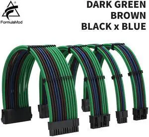 FormulaMod NCK3 Series PSU Extension Cable Kit , Solid/Mix Color Cable Mix Combo 300mm ATX24Pin PCI-E8Pin CPU8Pin With Combs FormulaMod NCK3 Series PSU Extension Cable Kit , Solid/Mix Color Cable Mix Combo 300mm ATX24Pin PCI-E8Pin CPU8Pin With Combs