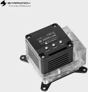 BARROW CPU Block Pump Integrated combo,For Intel X99/X299 , 17W PWM Intelligent Pump, OLED Digital Display, FBLTPRKX-04 Intel X99/X299