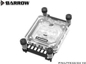 Barrow LTYK3A-04-V2, For AMD AM4 AM3 CPU Water Blocks, LRC RGB v2 Acrylic Microcutting Microwaterway Water Cooling Block AMD AM4 AM3