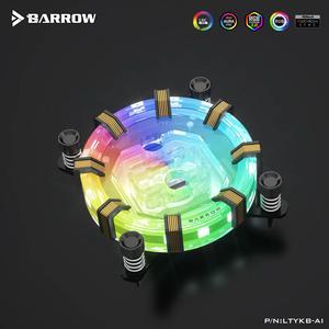 Barrow Aurora Limited Edition CPU Block, For Intel and AMD CPU, LRC 2.0 Acrylic Micro Waterway Water Cooling Cooler, LTYKB-AI LTYKBA-ARK