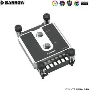 Barrow Brass CPU Block, For Intel and AMD CPU, LRC 2.0 Acrylic Micro Waterway Water Cooling Cooler, LTCB03-04I LTCB03A-04N