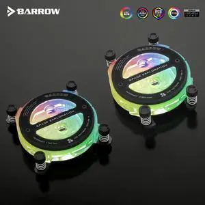 Barrow Astronaut Edition CPU Block, For Intel and AMP CPU, LRC 2.0 Acrylic Micro Waterway Water Cooling Cooler, LTSE-04I LTSEA-04N