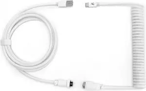 FormulaMod Custom Coiled Keyboard Cable for Type-C Mechanical Keyboard,Aviator USB Cable for Gaming Keyboard, Pro Double Sleeved Cable with Organizer Zipper Bag