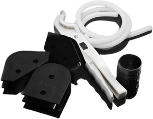 FreezeMod 8pc Soft Tubing Fitting Kit – 10mm/13mm, 3/8 ID 1/2 OD, PC Water Cooling, Brass Silver/Black