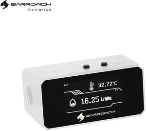 Barrowch OLED Display Multimode Protector, Alarm For Overheat, Abnormal Shutdown, Water Cooling Loop Protection, FBFT08 White