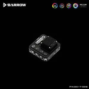 Barrow Universal Type Distro Plate, Use The Installation Space Of The Radiator To Fix, Black White Style Acrylic Material, Waterway Board For Water Cooling System, DC17-SDB 120 Black