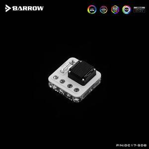 Barrow Universal Type Distro Plate, Use The Installation Space Of The Radiator To Fix, Black White Style Acrylic Material, Waterway Board For Water Cooling System, DC17-SDB 120 White