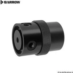 Barrow 18W PWM Pump, D5 Series Multi-color Combination With Aluminum Alloy Heatsink Cover, Water Cooling Pump, SPG40A-X POM Top with Black Cover