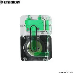Barrow DC12V 10W PWM Water Cooler Integrated Pump Water Tank For ITX Case MINI Pump Reservoir Water Cooling System, SPD10-T