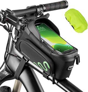 ROCKBROS Bike Frame Bag Bike Phone Mount Bag Bicycle Phone Holder with Side Bags