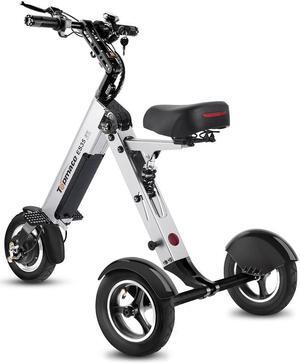 TopMate ES35 Electric Scooter 3 Wheels Travel & Airline Friendly with 7.8Ah Removable Lithium Battery for Adults, Foldable Mobility Scooter with Reverse Function and Key Switch, Lightweight E-Tricycle
