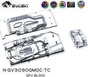 Bykski N-GV3090GMOC-TC GPU Water Block With Waterway Backplane For GIGABYTE RTX 3080 3090 Gaming / Eagle / Turbo / Vision Bykski N-GV3090GMOC-TC GPU Water Block With Waterway Backplane For GIGABYTE RTX 3080 3090 Gaming / Eagle / Turbo / Vision
