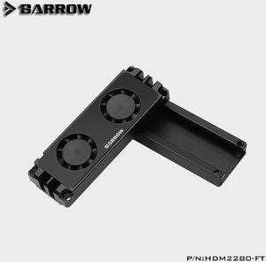 Barrow SSD M2 2280 Memory air cooling  With fan RAM cooler Computer Accessories Memory cooling vest 22110 PCIE HDM2280-FT, Black
