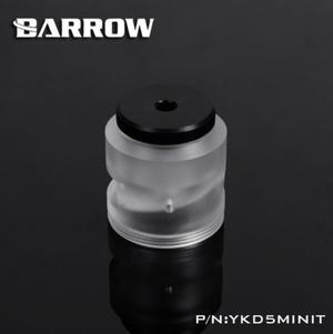 Barrow POM/PMMA acrylic water pump cover for D5 / MCP655 serise pump computer water cooling, PD5MINIT Transparent
