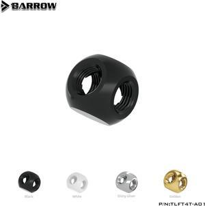 Barrow TLFT4T-A01 G1 / 4 "X4 black white silver 4-Way cubic Adaptor seat water cooling computer accessories