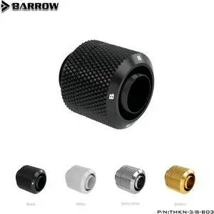 Barrow THKN-3/8-B03, 3/8"ID*1/2"OD 10x13mm Soft Tube Fittings, G1/4" Fittings For Soft Tubing