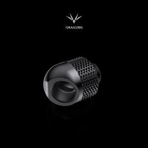 Granzen 45° Rotatable Fittings, 4 PCS G1/4" 45 Degrees Adapter With 360° Rotating Base, GD-45 Black