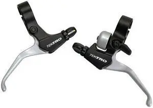 TEKTRO CL525-RS+CL520-RS MTB BMX HYBRID Brake Lever With Bell, Silver,MH1871