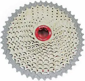SunRace CSMX8 Wide Ratio Cassette 11-46T, 11 Speed, Silver ,XTE1380