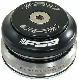 FSA Orbit C-33 Integrated Headset Fit 1-1/8Inches to 1-1/4Inches Tapered, Black, NO.44E, XTE1591