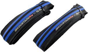 KENDA Kountach K1092 700 x 23C Road Bike Bicycle Folding Tire Tyre, Black and Blue, 2 Tire, KD2002
