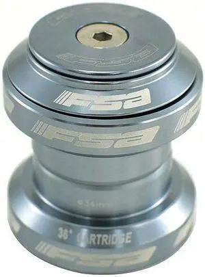 FSA Orbit MX 1-1/8Inches Threadless MTB Road Headset with Top Cap, Gray, NO.20, XTE1634