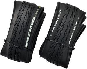 KENDA K1068 KWICK BITUMEN 26x1.75" 35-60PSI 60TPI Folding City Tire, Black, 2 Tire, KD2209