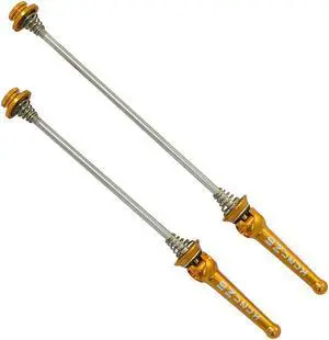 KCNC Z6 KQR Road Stainless Axle Hub Skewer, Gold, KQR-04-RD-G, SK2147