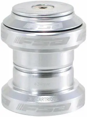 FSA Orbit MX 1-1/8Inches Threadless MTB Road Headset with Top Cap, Silver, NO.20 , XTE1508