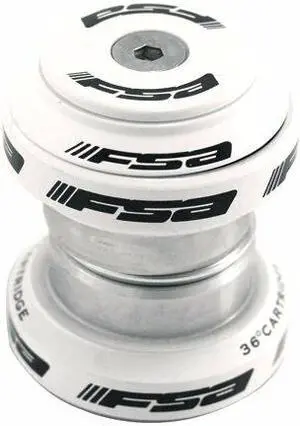 FSA Orbit MX 1-1/8Inches Threadless MTB Road Headset with Top Cap, White, NO.20, XTE1510